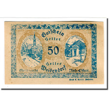 Banconote, Austria, Waidendorf N.Ö. Gemeinde, 50 Heller, personnage 2, 1920