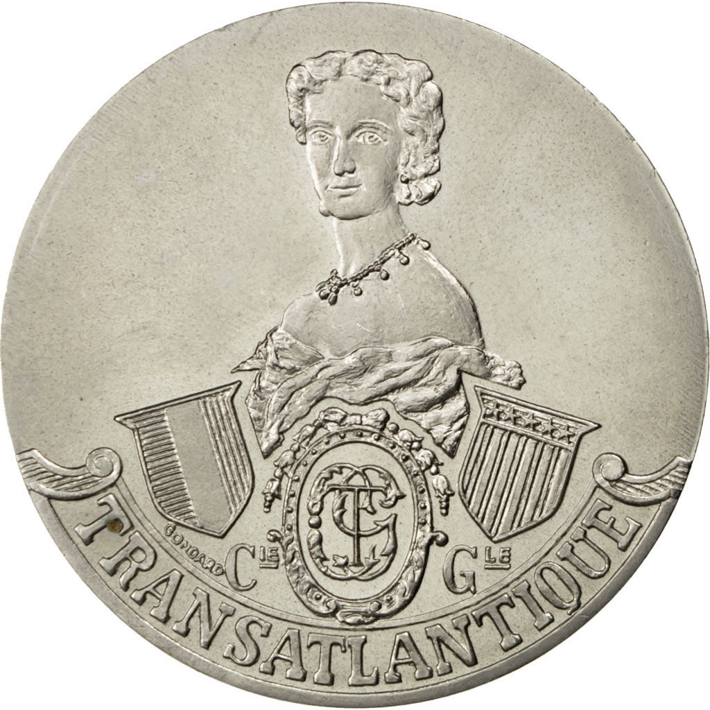 FRANCE, Shipping, French Fifth Republic, Medal, AU(55-58), Nickel, 41, 30.70