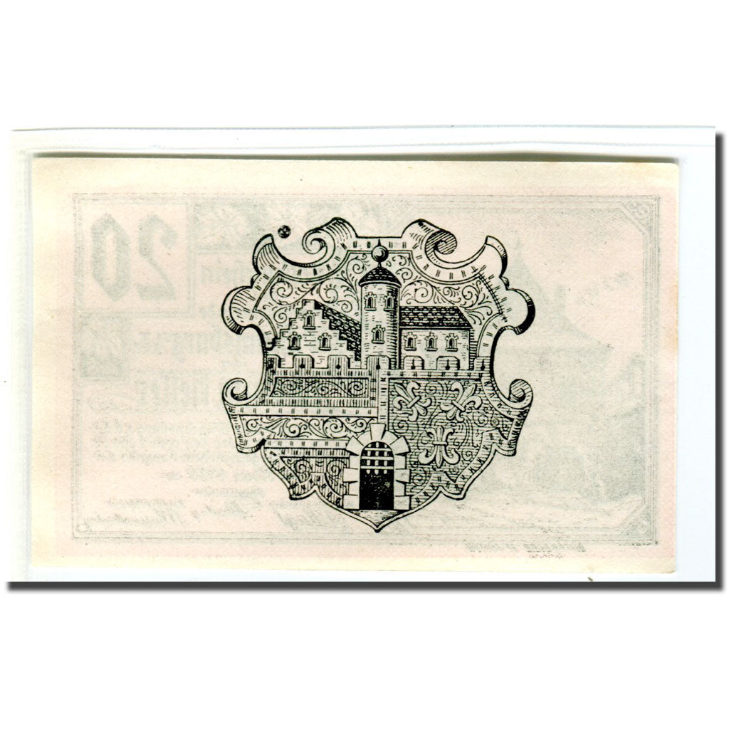Billete, Austria, Wilhelmsburg N.Ö. Marktgemeinde, 20 Heller, Blason 1, 1920