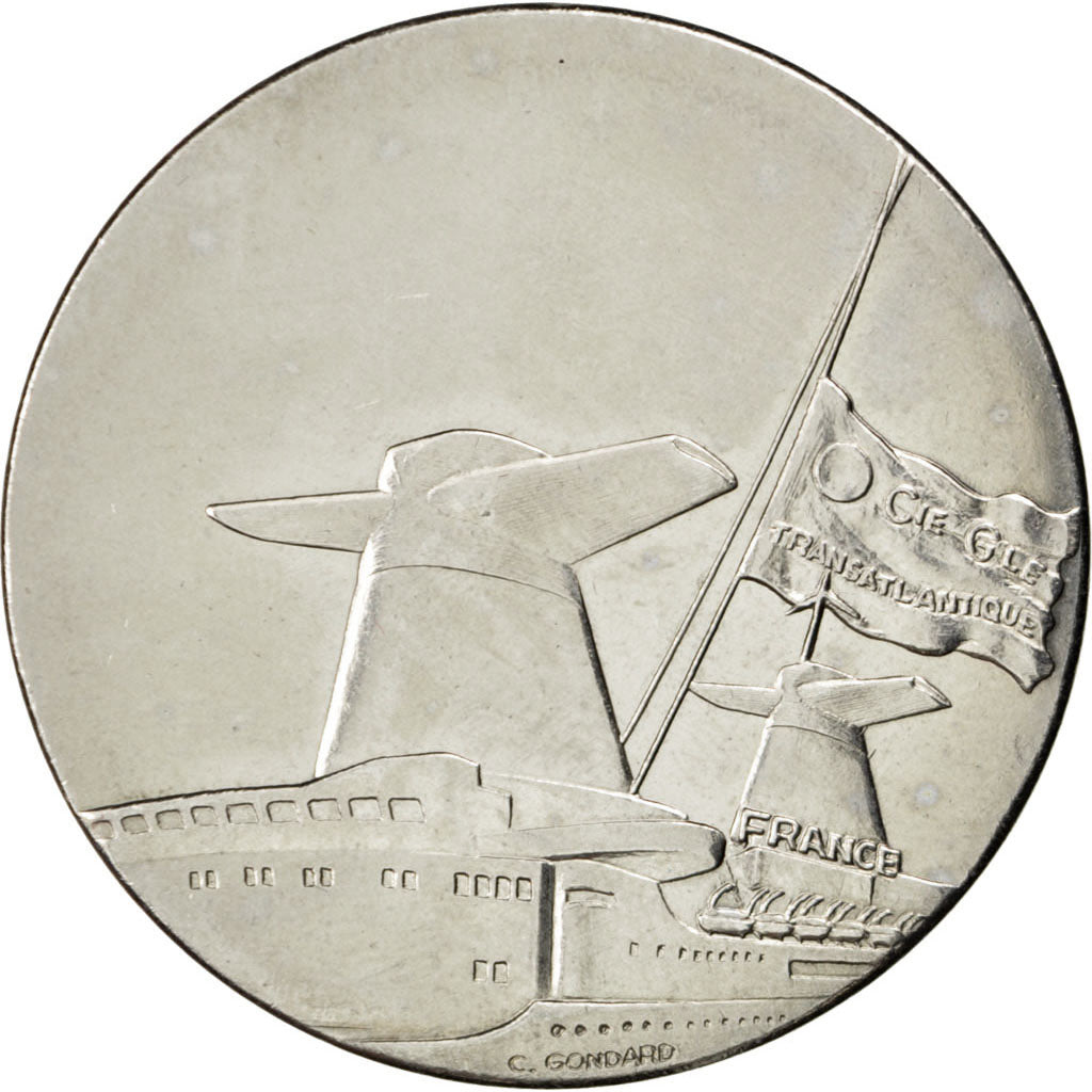 FRANCE, Shipping, French Fifth Republic, Medal, AU(55-58), Nickel, 41, 30.40