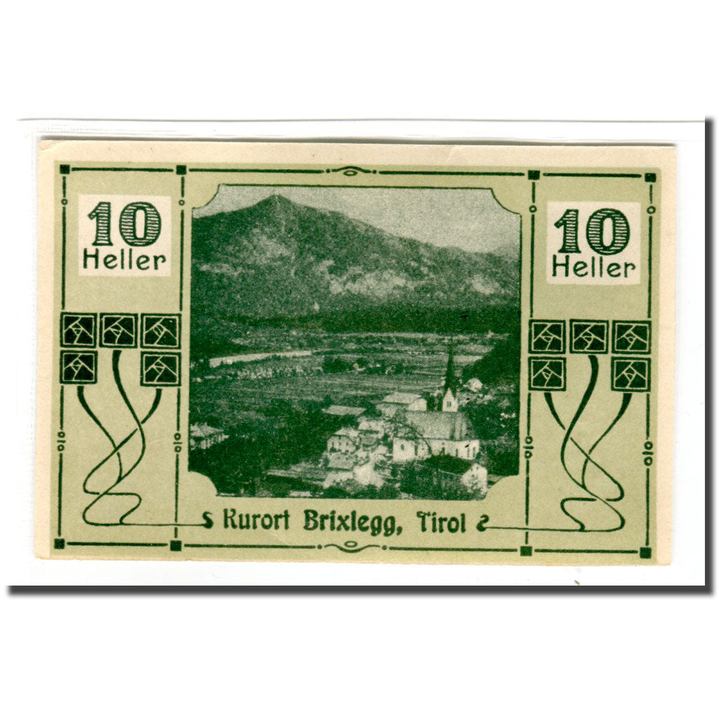 Banknote, Austria, Brixlegg, 10 Heller, paysage 1, 1920, UNC(63), Mehl:104c