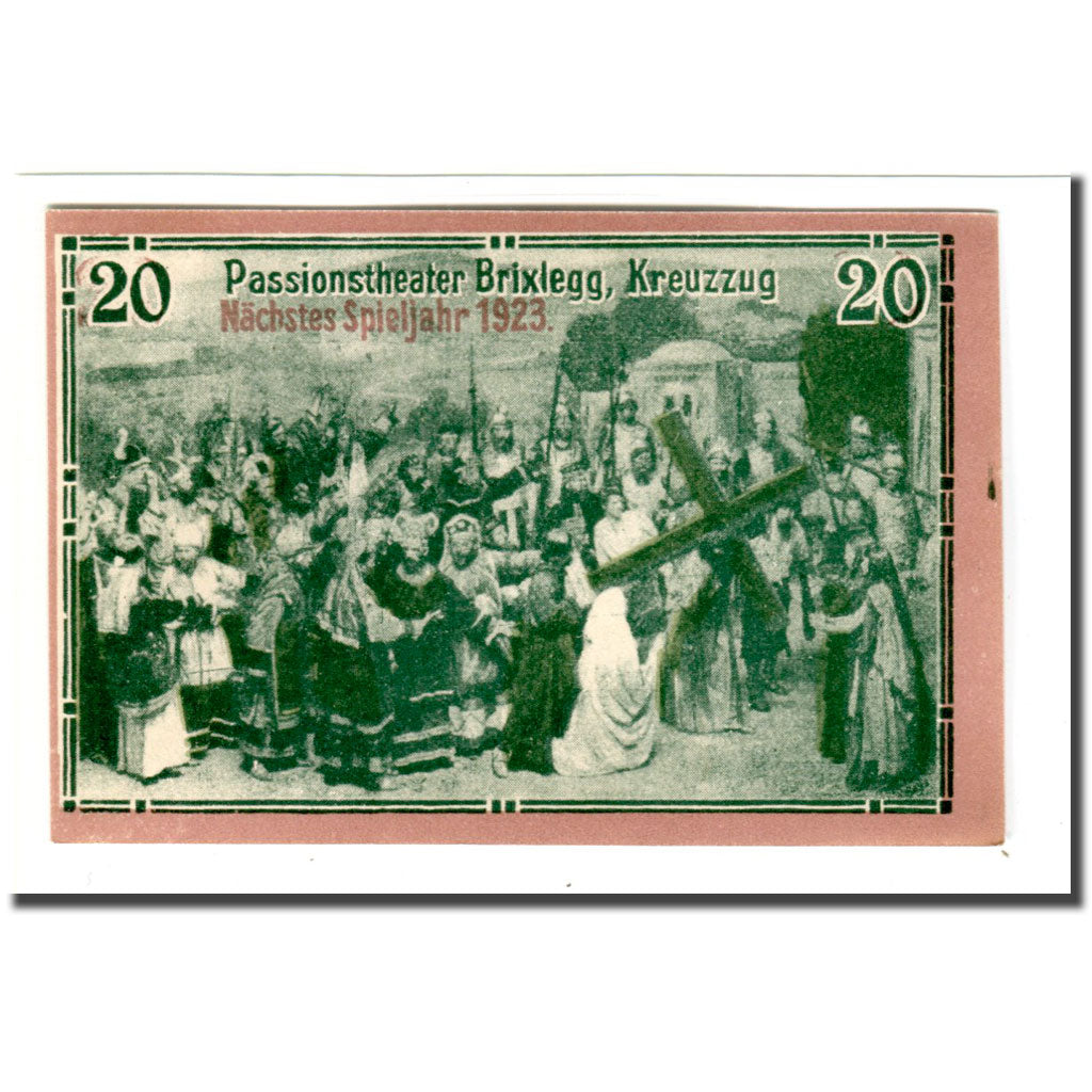 Geldschein, Österreich, Brixlegg, 20 Heller, personnage 1, 1920, UNZ-