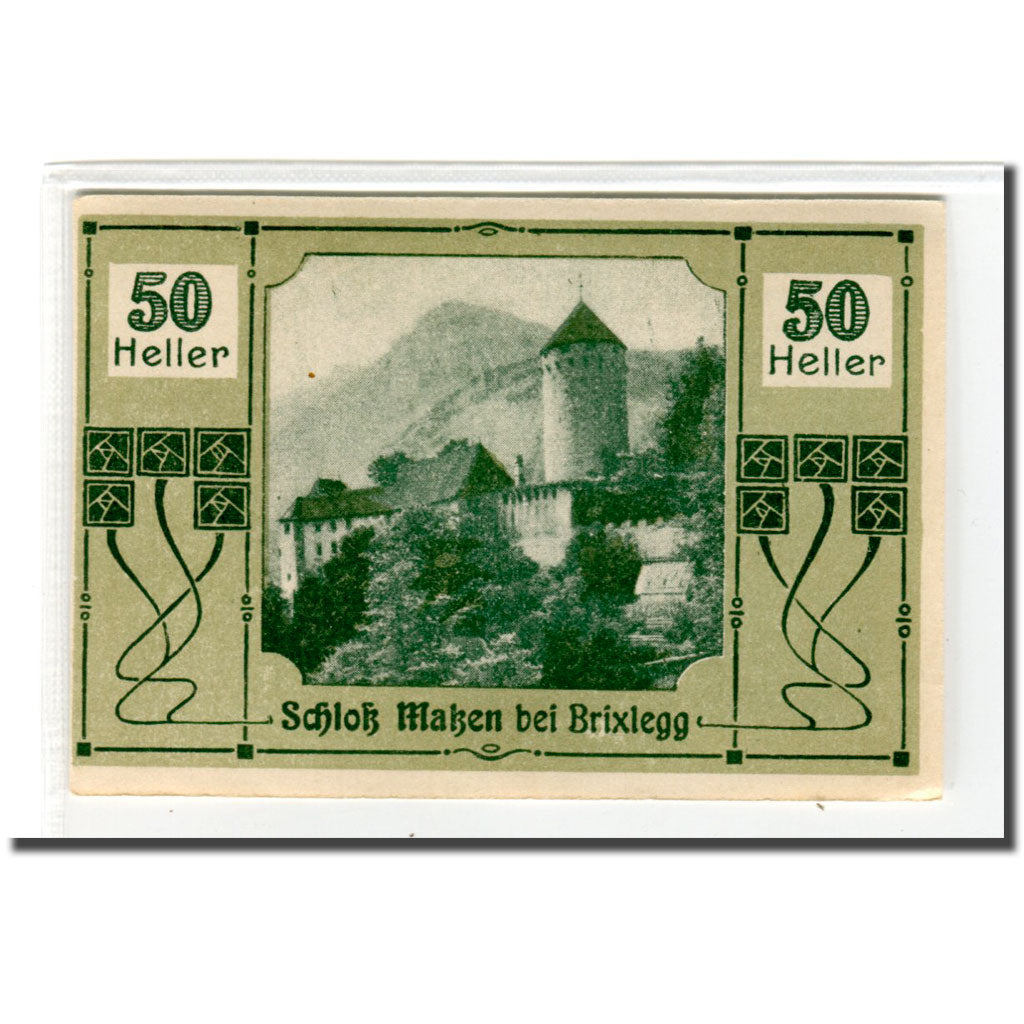 Geldschein, Österreich, Brixlegg, 50 Heller, paysage 3, 1920, UNZ-, Mehl:104c