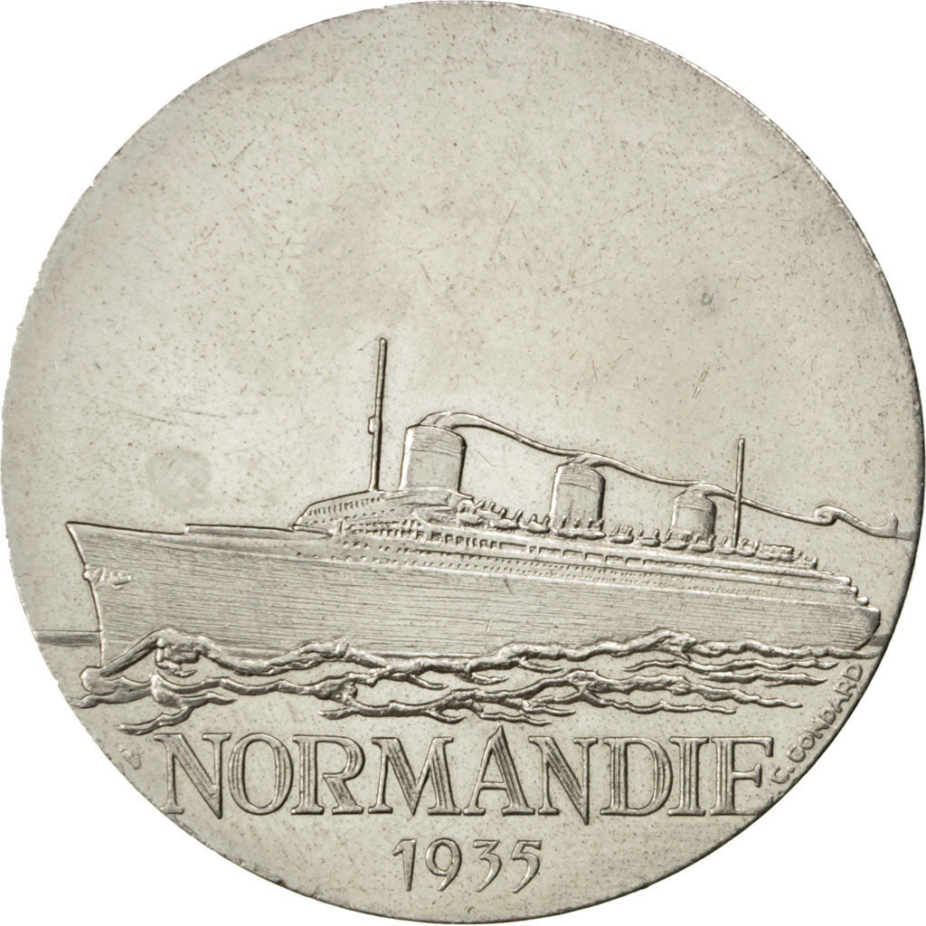 FRANCE, Shipping, French Fifth Republic, Medal, AU(55-58), Nickel, 41, 31.30