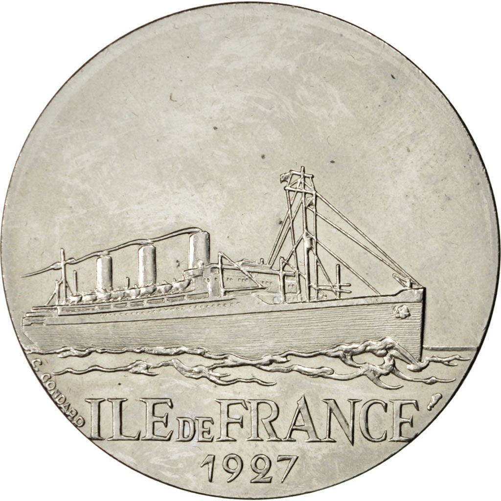 FRANCE, Shipping, French Fifth Republic, Medal, AU(55-58), Nickel, 41, 30.50