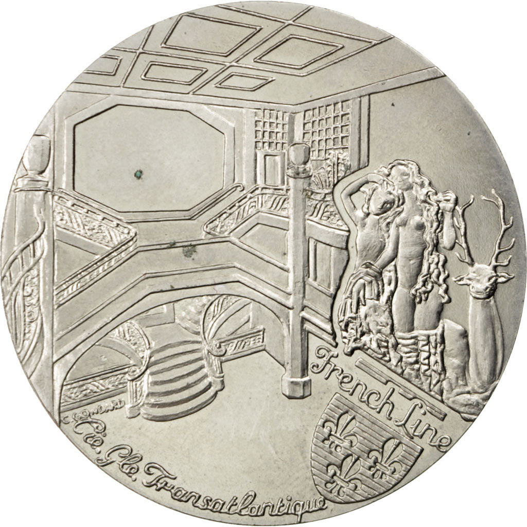 FRANCE, Shipping, French Fifth Republic, Medal, AU(55-58), Nickel, 41, 30.50