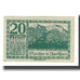 Geldschein, Österreich, Mondsee O.Ö. Marktgemeinde, 20 Heller, personnage 3
