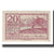 Geldschein, Österreich, Mondsee O.Ö. Marktgemeinde, 20 Heller, personnage 3