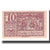 Geldschein, Österreich, Mondsee O.Ö. Marktgemeinde, 10 Heller, personnage 5