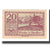 Geldschein, Österreich, Mondsee O.Ö. Marktgemeinde, 20 Heller, personnage 6
