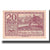 Geldschein, Österreich, Mondsee O.Ö. Marktgemeinde, 20 Heller, personnage 7