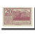 Banknote, Austria, Mondsee O.Ö. Marktgemeinde, 20 Heller, Personnage 12, 1920