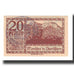 Banknote, Austria, Mondsee O.Ö. Marktgemeinde, 20 Heller, Personnage 13, 1920
