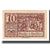 Geldschein, Österreich, Mondsee O.Ö. Marktgemeinde, 10 Heller, Personnage 17