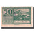 Banknote, Austria, Mondsee O.Ö. Marktgemeinde, 50 Heller, Personnage 21, 1920