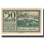 Banknote, Austria, Mondsee O.Ö. Marktgemeinde, 50 Heller, Personnage 22, 1920