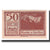 Banknote, Austria, Mondsee O.Ö. Marktgemeinde, 50 Heller, Personnage 22, 1920