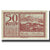 Banknote, Austria, Mondsee O.Ö. Marktgemeinde, 50 Heller, Personnage 23, 1920