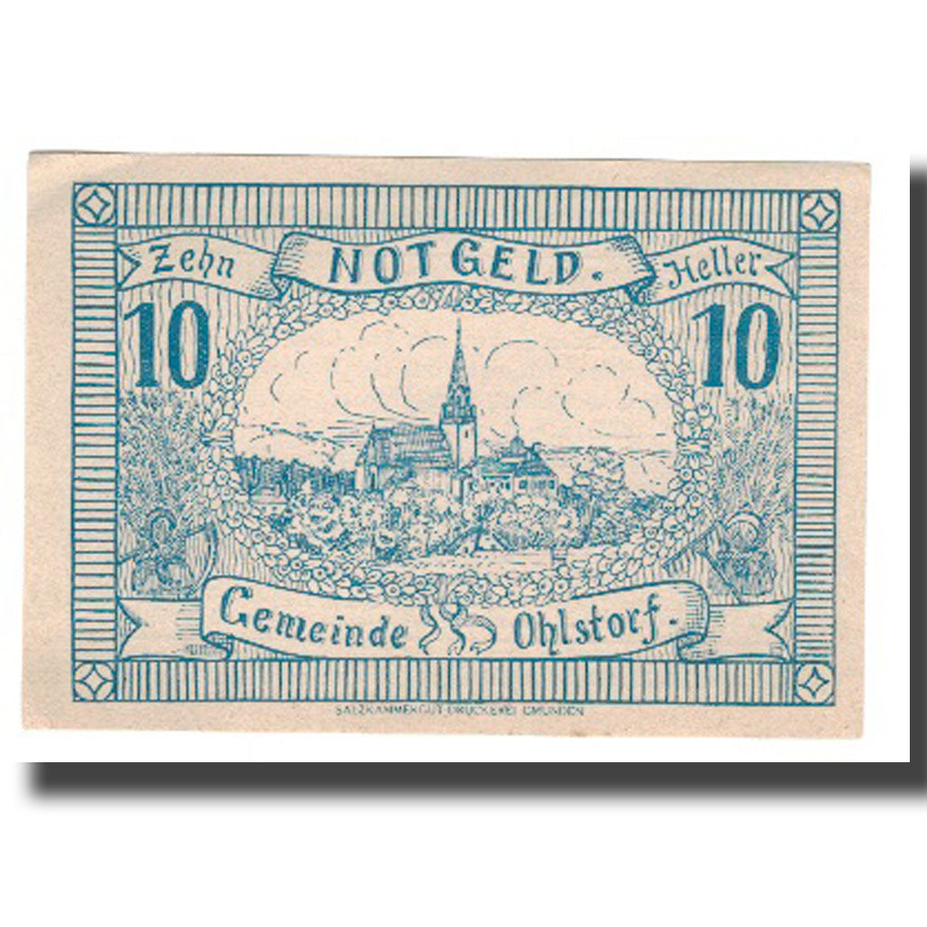 Billete, Austria, Ohlstorf, 10 Heller, paysage, 1920, 1920-06-01, SC, Mehl:708b