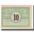 Nota, Áustria, Treubach O.Ö. Gemeinde, 10 Heller, personnage, 1920, UNC(63)