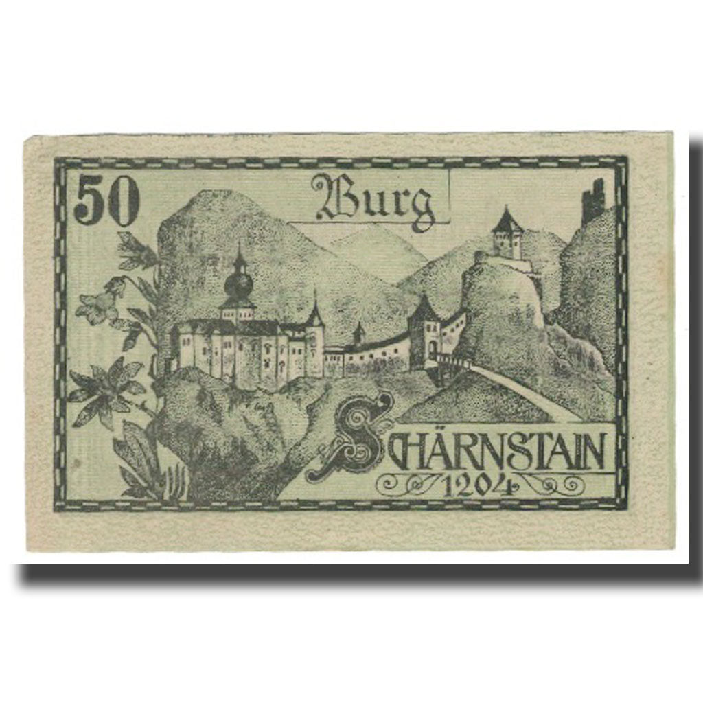 Banknote, Austria, Viechtwang O.Ö. Gemeinde, 50 Heller, paysage 2, 1920