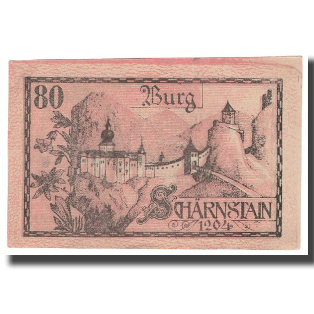Banknote, Austria, Viechtwang O.Ö. Gemeinde, 80 Heller, paysage 6, 1920