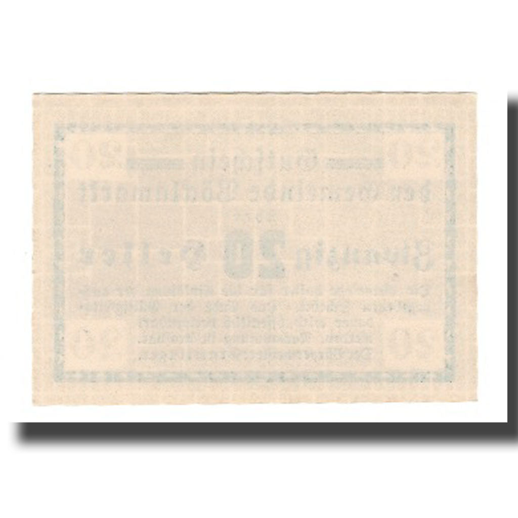 Nota, Áustria, Vöcklamarkt O.Ö. Gemeinde, 20 Heller, N.D, UNC(63)