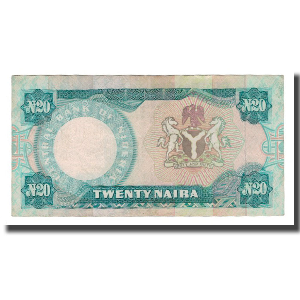 Geldschein, Nigeria, 20 Naira, Undated (1984- ), KM:26b, S