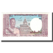 Nota, Lao, 50 Kip, Undated (1962), KM:12a, UNC(65-70)