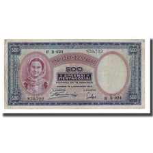 Banconote, Grecia, 500 Drachmai, 1939, 1939-01-01, KM:109a, BB