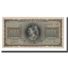 Geldschein, Griechenland, 1000 Drachmai, 1942, 1942-08-21, KM:118a, UNZ