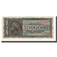 Banconote, Grecia, 5,000,000 Drachmai, 1944, 1944-07-20, KM:128a, SPL-