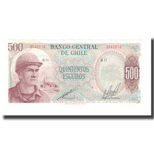 Nota, Chile, 500 Escudos, 1971, KM:145, UNC(65-70)