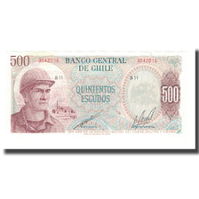 Billete, 500 Escudos, 1971, Chile, KM:145, UNC