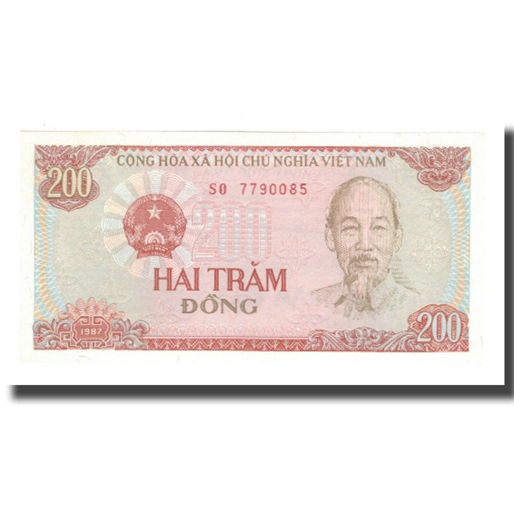 Billete, 200 D<ox>ng, 1987, Vietnam, KM:100c, UNC
