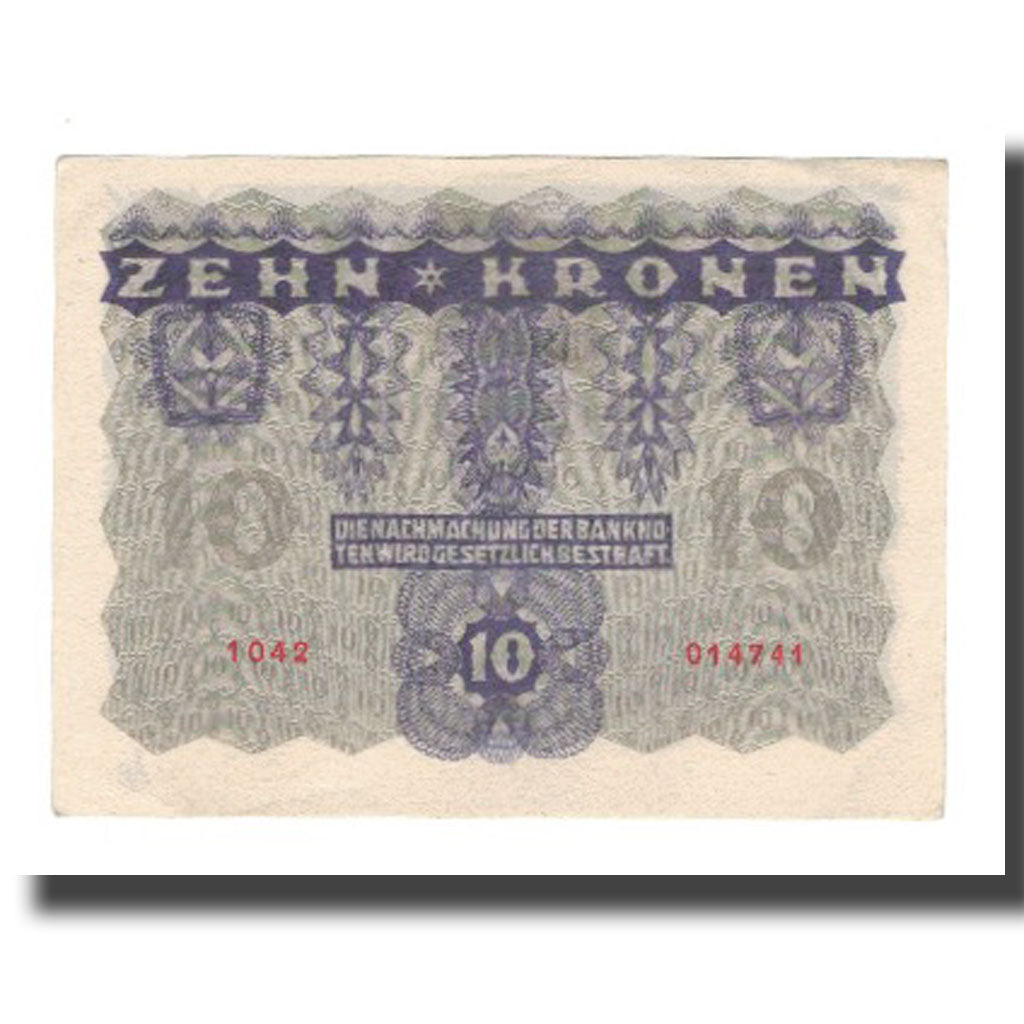 Banknote, Austria, 10 Kronen, 1922, 1922-01-02, KM:75, UNC(65-70)