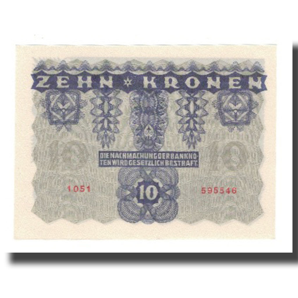 Banknote, Austria, 10 Kronen, 1922, 1922-01-02, KM:75, UNC(65-70)