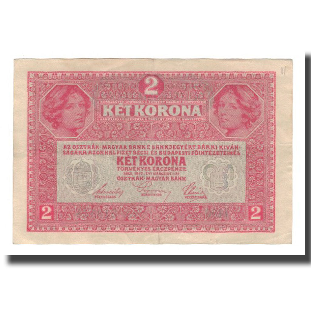 Banconote, Austria, 2 Kronen, Undated (1919 - old date 01.03.1917), KM:50, SPL-