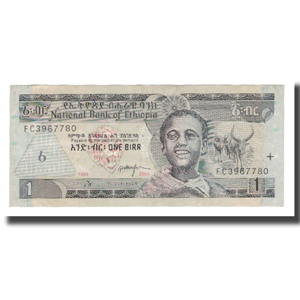 Banknote, Ethiopia, 1 Birr, 2006 EE 1998, KM:46d, AU(55-58)