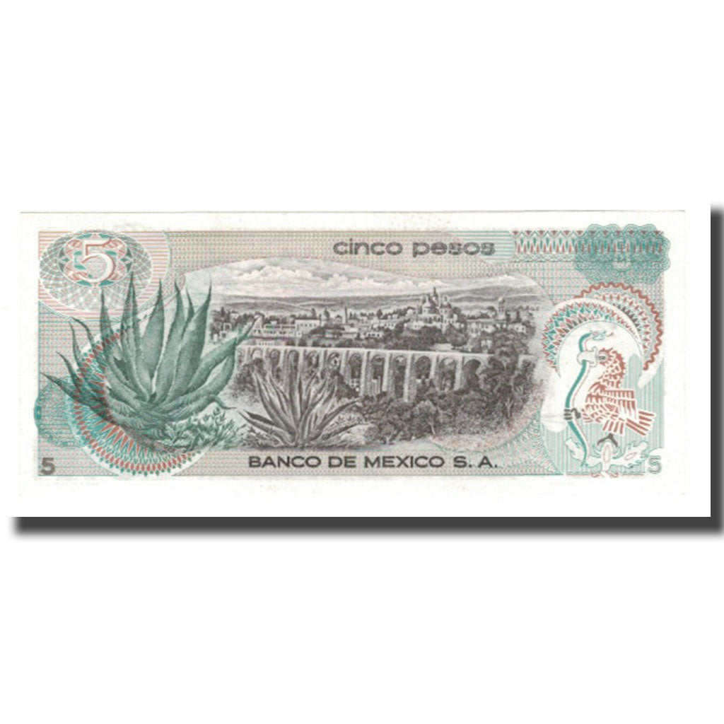 Banconote, Messico, 5 Pesos, 1969-1972, 1972-06-27, KM:62c, FDS