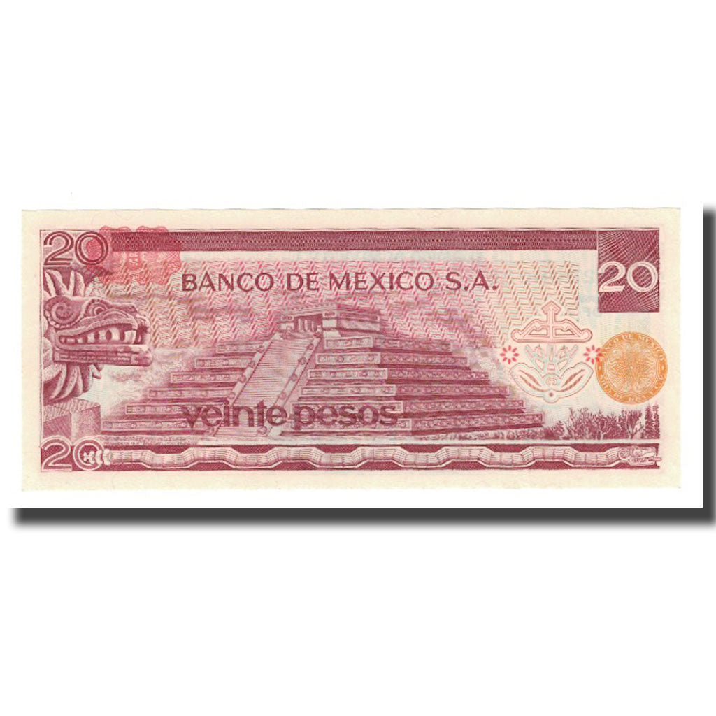 Billet, Mexique, 20 Pesos, 1972-77, 1977-07-08, KM:64d, NEUF