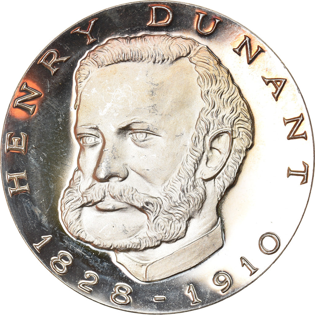 Switzerland, Medal, Henry Dunant, 150 Geburstag, Croix Rouge, 1978, MS(60-62)