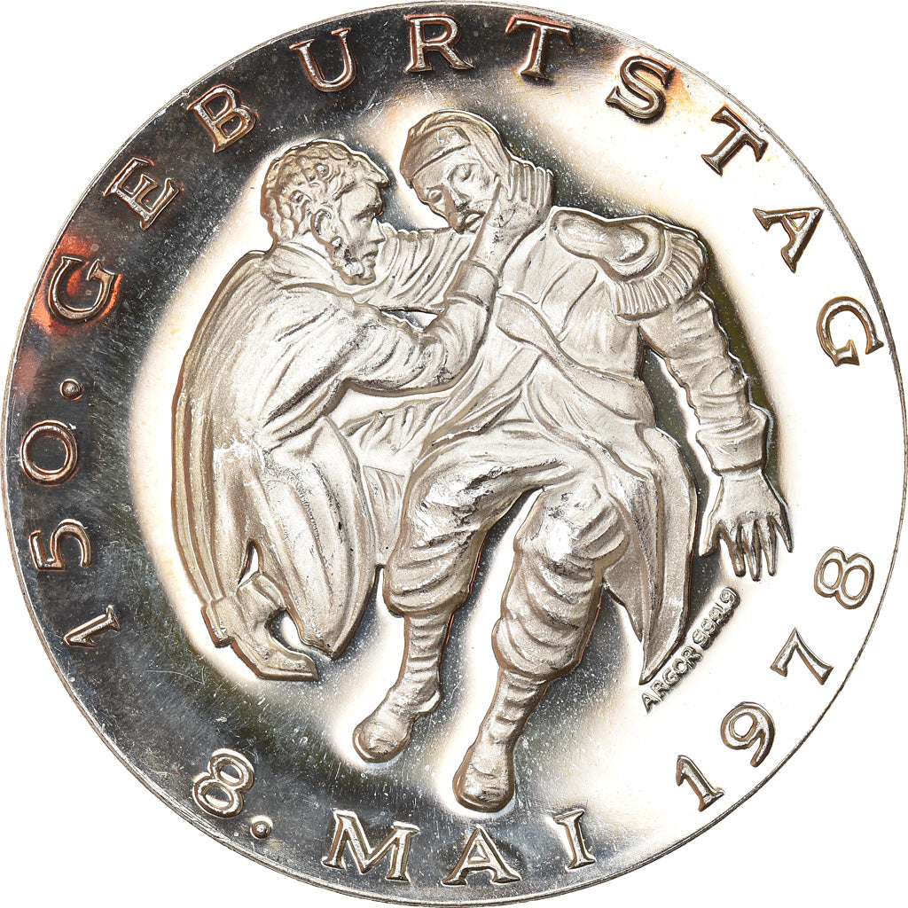 Switzerland, Medal, Henry Dunant, 150 Geburstag, Croix Rouge, 1978, MS(60-62)