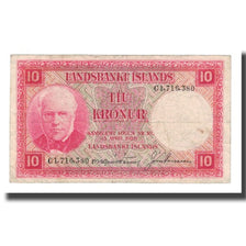 Nota, Islândia, 10 Kronur, L.1928, 1928-04-15, KM:33b, EF(40-45)