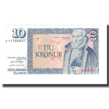 Billet, Iceland, 10 Kronur, L.1961 (1981), 1961-03-29, KM:48a, NEUF
