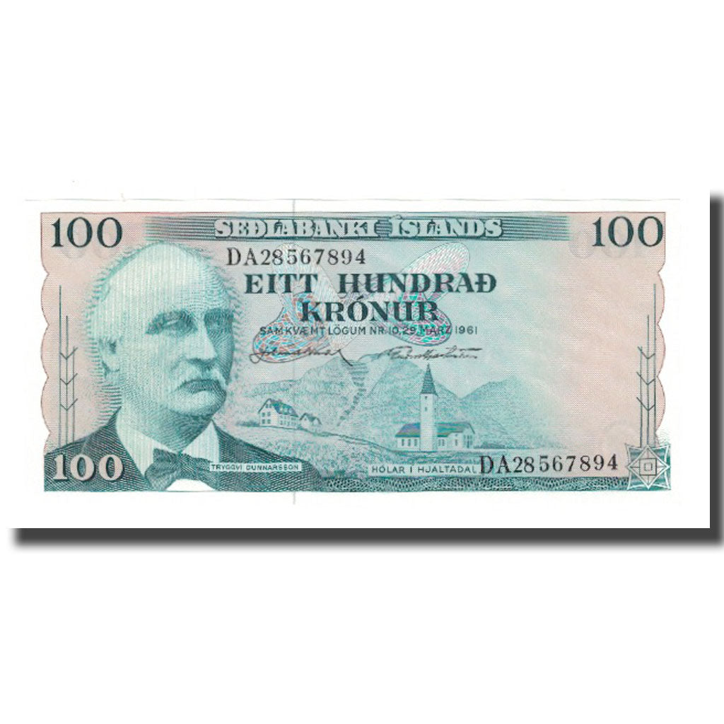 Banconote, Islanda, 100 Kronur, L.1961, 1961-03-29, KM:44a, FDS
