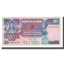 Banconote, Uganda, 20 Shillings, 1987-1988, 1987, KM:29a, FDS