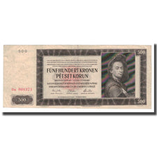 Banknote, Bohemia and Moravia, 500 Korun, 1942, 1942-02-24, KM:11a, EF(40-45)