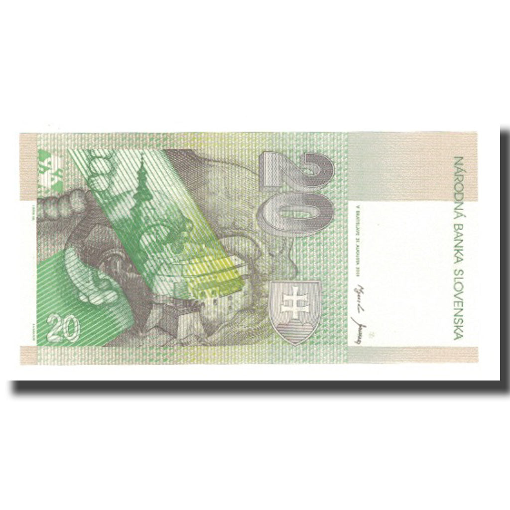 Geldschein, Slowakei, 20 Korun, 1993-2006, 2001-08-31, KM:20e, UNZ