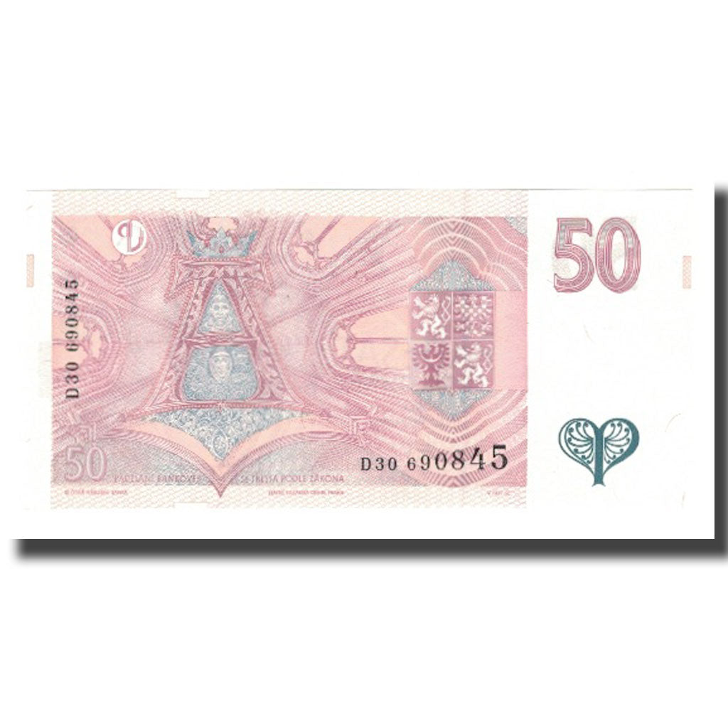 Nota, República Checa, 50 Korun, 1993, KM:4a, UNC(65-70)
